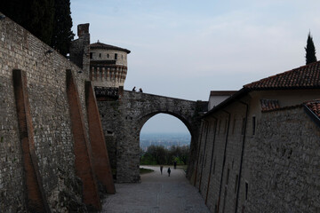 Bridge. Castello di Brescia. Italy.