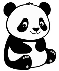 Charming Panda in a playful stance