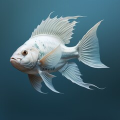 Very nice white fish images Generative AI