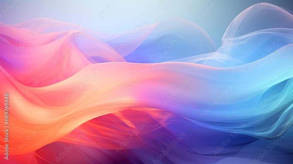 Aufkleber a multicolored abstract background with wavy lines and a blurry wave in the center of the image is a