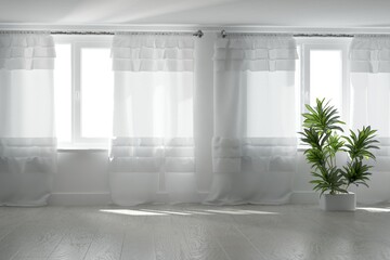 Modern interior design. 3D illustration