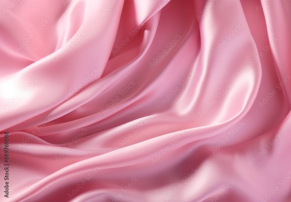 Poster a close up of a pink fabric with a very soft feel to it's fabric and it looks like it is blowing in 
