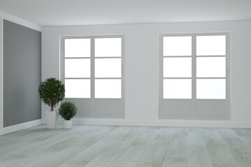 Modern interior design. 3D illustration