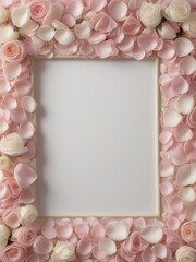 Naklejka na ściany i meble Free Celebrate Love Happy Valentine's Day with Stunning Rose Flowers, Generative Ai