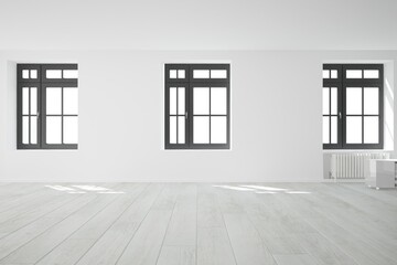 Modern interior design. 3D illustration