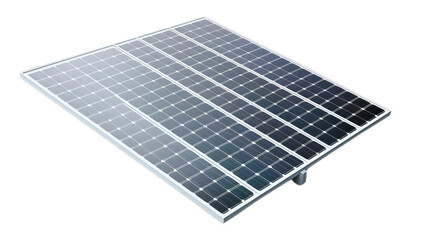Efficient Solar Panel Isolated on Clear Background - obrazy, fototapety, plakaty