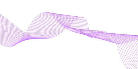Fototapeta premium Air wind wave swirl swoosh, purple and pink undulate dynamic twist lines. Stylish line art background, gradient,