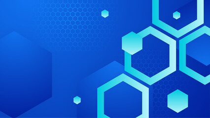 Blue vector gradient abstract background design. Abstract geometric dynamic shapes composition on the blue background