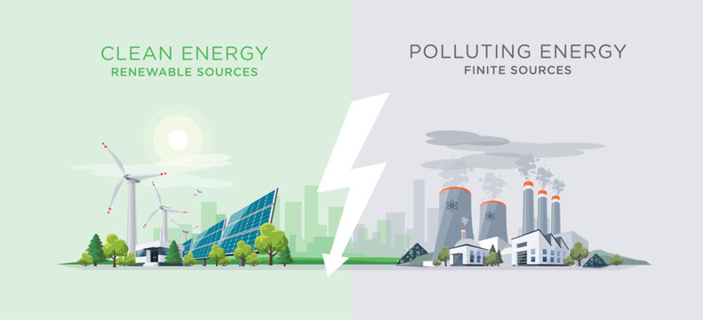 Clean Energy & Polluting Energy