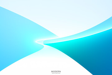 Modern colorful abstract white blue background with wave lines. vector illustration design. for presentation background, brochure, card, flyer, brochure, banner, poster.