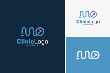 Creative pulse medical clinic icon logo design vector, Healthcare logo design template