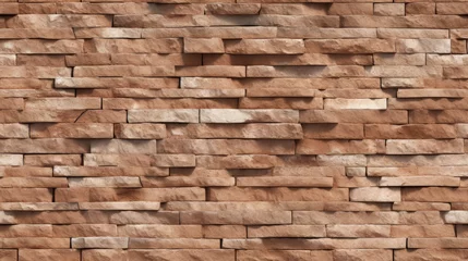 Rolgordijnen Seamless texture of stone wall. © Polypicsell