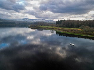 lake and clouds