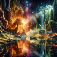 Fototapeta premium A captivating exploration of textures in a surreal landscape.