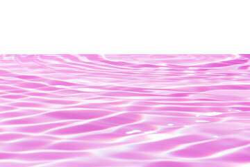 Purple water bubbles with ripples on the surface. Transparent pink colored clear calm water surface...