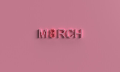 woman day female lady girl person people 8 eight day march pink gradient colour background wallpaper icon object international mother romantic feminism banner poster postcard survivor greeting season