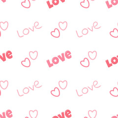 Seamless love pattern for valentine's day