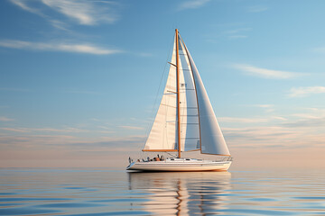 Fototapeta premium sailing boat on the sea