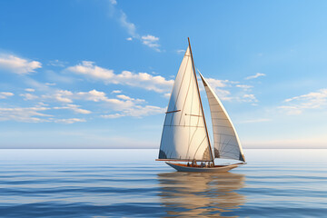 Fototapeta premium sailboat on the sea