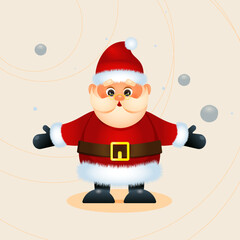 santa claus, images, illustration, holliday, christmas, vector, snow, cartoon, template 