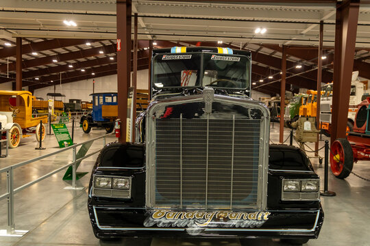 Walcott, Iowa, USA-10.10.2023: Kenworth truck. custom truck 1978