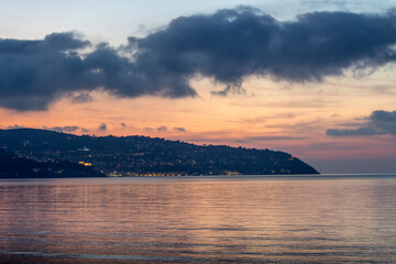 sunset at Porto Santo stefano, Argentario promontory, Orbetello, Italy