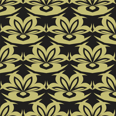 Abstract floral pattern geometric texture background, luxury pattern, stylish vector graphic