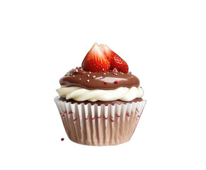 cupcake isolated on white