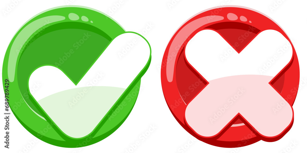 Poster Vector confirmation button 