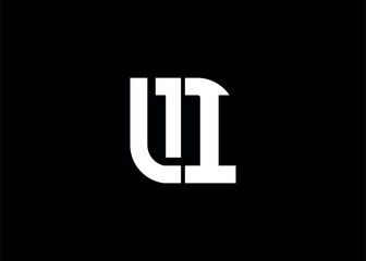 Monogram Letter LI Logo Design vector template