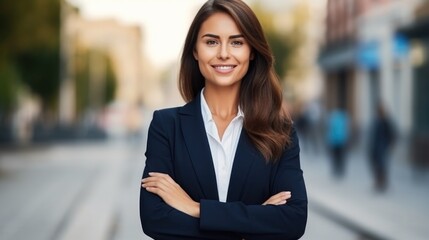 Young pretty smiling professional business woman