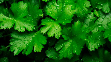 coriander leaves or cilantro background