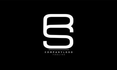 Alphabet letters Initials Monogram logo BS, BS INITIAL, BS letter