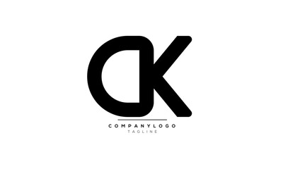 Alphabet letters Initials Monogram logo DK, DK INITIAL, DK letter