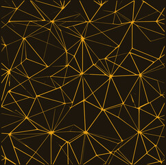 Abstract Geometric Polygonal Shapes Pattern editable Vector Illustration, Symmetrical Angular Designs,  Seamless Line pattern background, Modern pattern, Angular Style, luxury pattern background