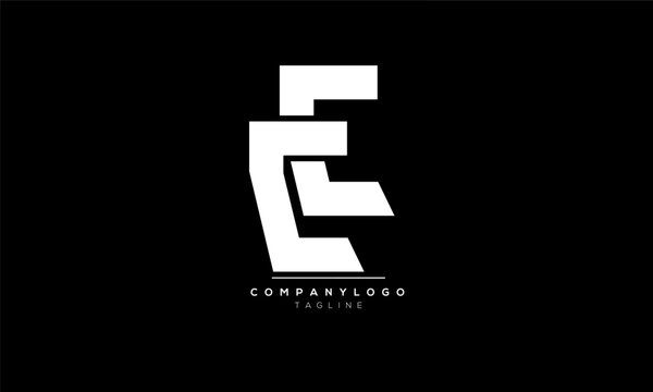 Alphabet letters Initials Monogram logo EE, EE INITIAL, EE letter