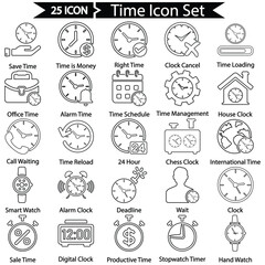 Time Line Icon Set