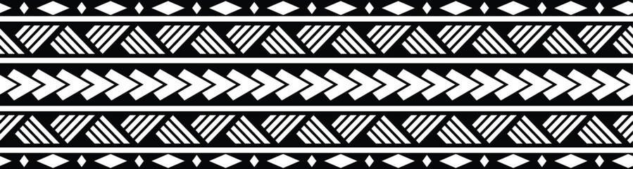 Polynesian tattoo tribal designs. Samoan tattoo tribal band. - obrazy, fototapety, plakaty