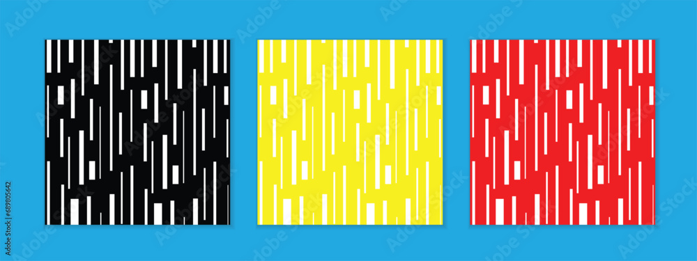 Poster abstract seamless geometric set of white vertical line pattern perfect for banner poster.