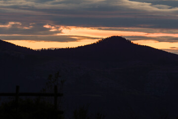 Sunrise from Monte Alen in Sopuerta, Bizkaia