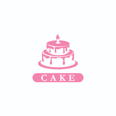 cake bakery store logo design vector