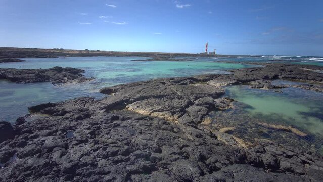 Natural tidal pools of The Playa de los Charcos beach - Fuerteventura