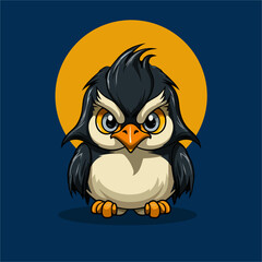 Illustration of a single penguin