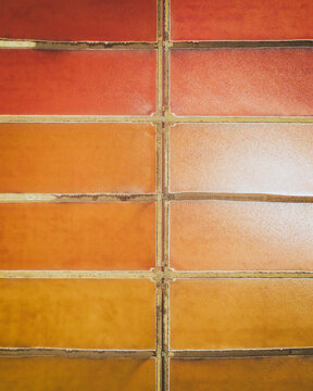 Aerial view of colourful Salinas, salt lakes pool at Farm colony la Algaida, Andalusia, Spain.