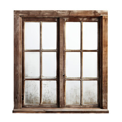 Old wooden window, cut out