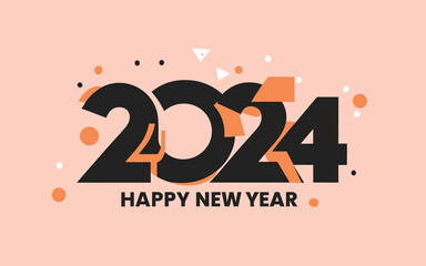 card, 2024 New Year Banner, 2024 New Year Design, Happy New Year Design, Vector, illustration design, vector design