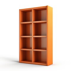 Bookshelf table orange