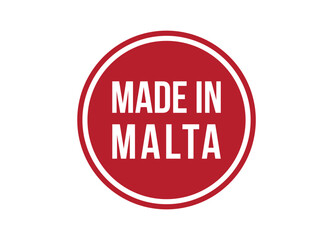 Made in Malta red banner design vector illustration