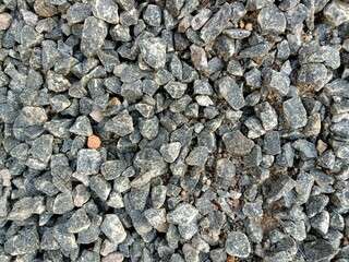 Crushed stones for building construction