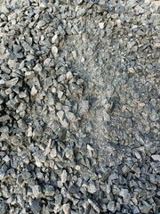 Crushed stones for building construction